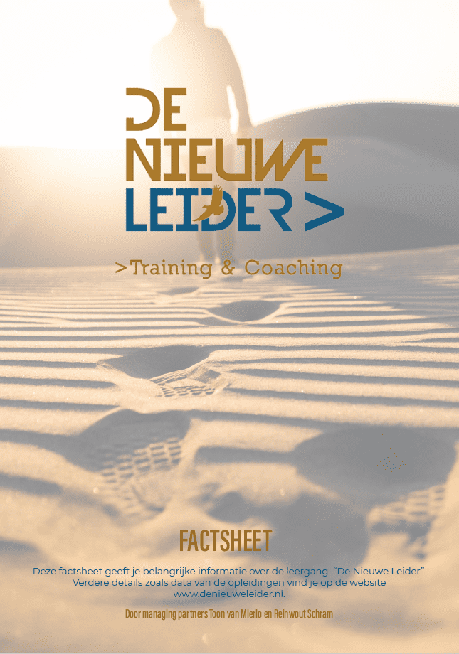 De Nieuwe Leider persoonlijk leiderschap jaartraining factsheet