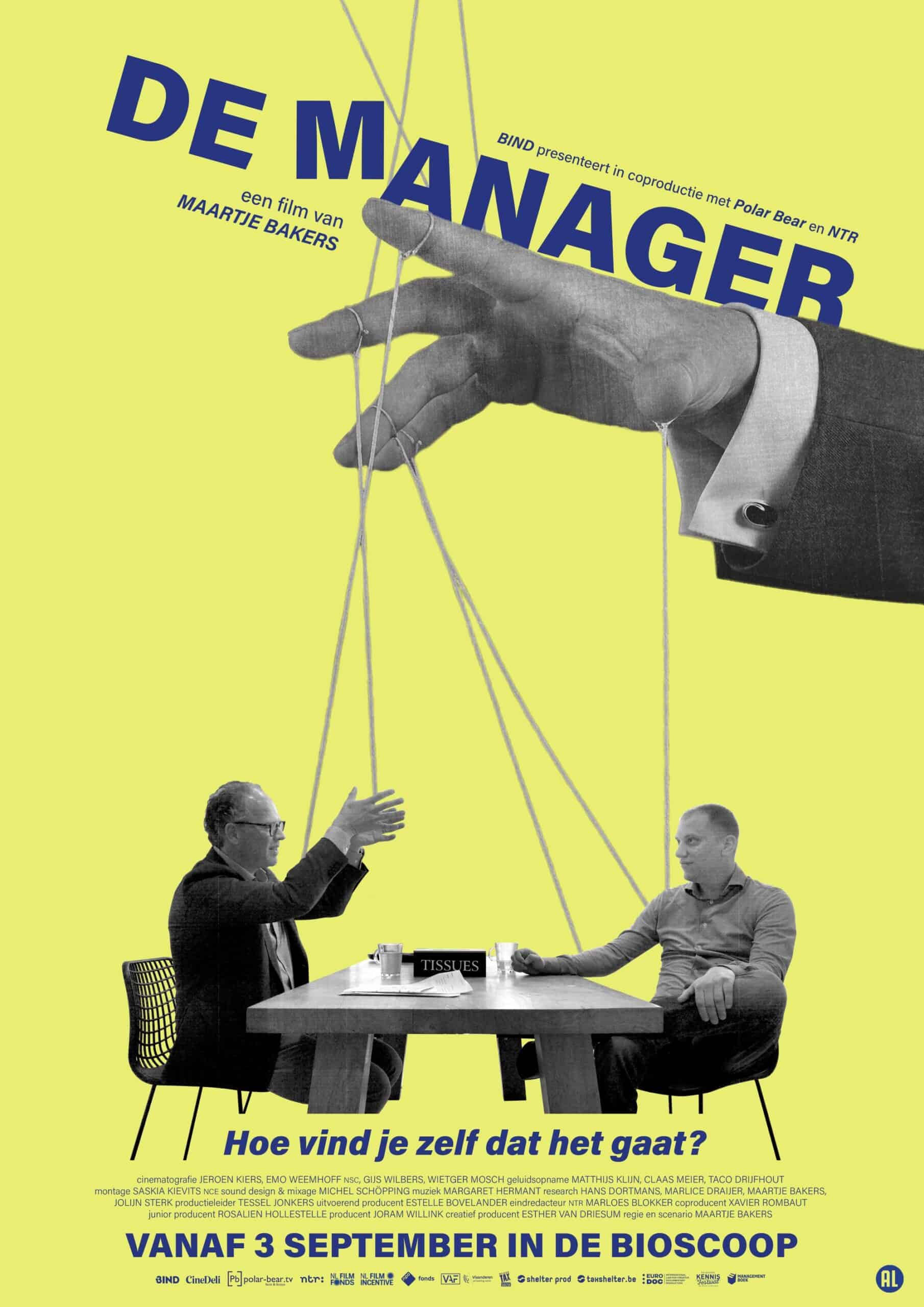Filmposter documentaire De Manager Filmposter documentaire De Manager